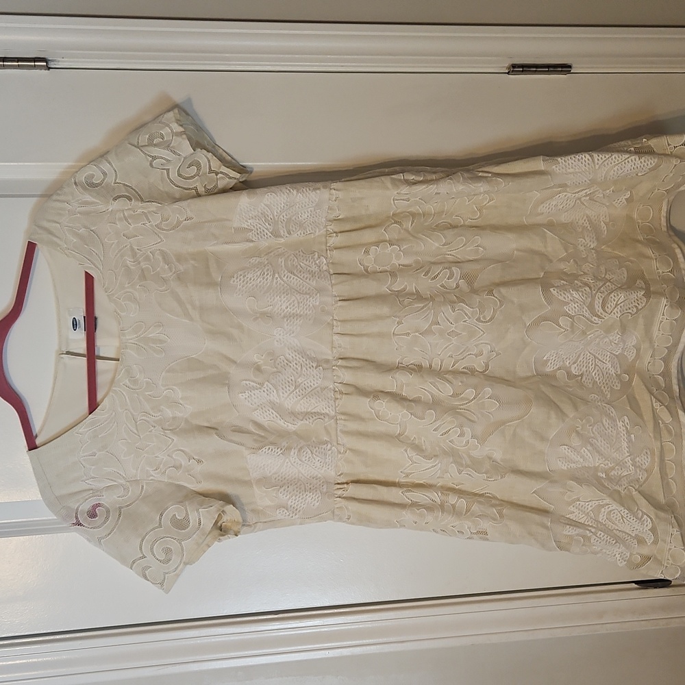 Cream Mini Dress